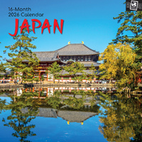 2026 Calendar Passport Collection Japan 16-Month Square Wall, The Gifted Stationery GSC26297