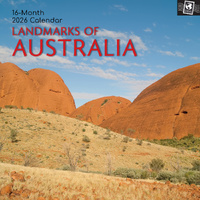 2026 Calendar Passport Collection Landmarks of Australia 16-Month Square Wall, The Gifted Stationery GSC26298