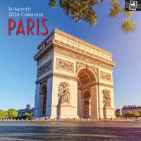 2026 Calendar Passport Collection Paris 16-Month Square Wall, The Gifted Stationery GSC26307