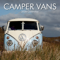 2026 Calendar Camper Vans Square Wall, The Gifted Stationery GSC26393