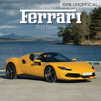 2026 Calendar 100% Unofficial Ferrari Square Wall, The Gifted Stationery GSC26399