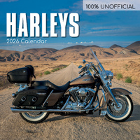 2026 Calendar 100% Unofficial Harleys Square Wall, The Gifted Stationery GSC26400
