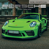 2026 Calendar 100% Unofficial Porsche Square Wall, The Gifted Stationery GSC26402