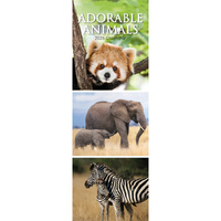 2026 Calendar Adorable Animals Slim Wall, The Gifted Stationery GSC26420