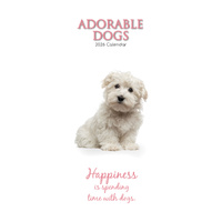 2026 Calendar Adorable Dogs Slim Wall, The Gifted Stationery GSC26421