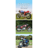 2026 Calendar Classic Bikes Slim Wall, The Gifted Stationery GSC26428
