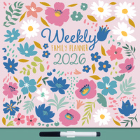 2026 Calendar Weekly Family Planner Wiro Wall, The Gifted Stationery GSC26439
