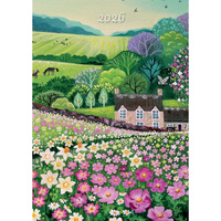 2026 Planner A Country Stroll A5 Week to View Padded, The Gifted Stationery GSC26441
