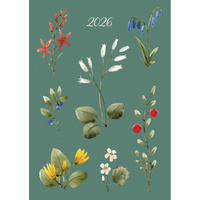 2026 Planner Botanics A5 Week to View Padded, The Gifted Stationery GSC26451
