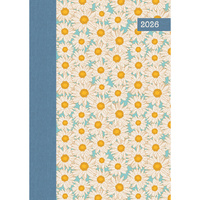 2026 Planner Hazy Daisies A5 Week to View Padded, The Gifted Stationery GSC26463
