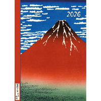 2026 Planner Hokusai A5 Week to View Padded, The Gifted Stationery GSC26464