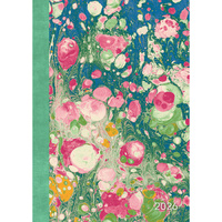 2026 Planner Vintage Marble A5 Week to View Padded, The Gifted Stationery GSC26481