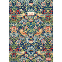 2026 Planner William Morris Strawberry Thief A5 Week to View Padded, The Gifted Stationery GSC26484