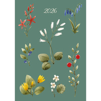 2026 Planner Botanics A6 Week to View Flexi, The Gifted Stationery GSC26530