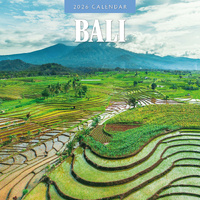 2026 Calendar Bali 16-Month Square Wall, Red Robin RR261304