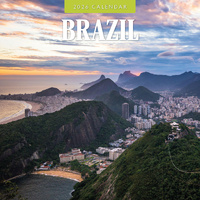 2026 Calendar Brazil 16-Month Square Wall, Red Robin RR261306