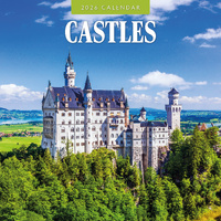 2026 Calendar Castles 16-Month Square Wall, Red Robin RR261308