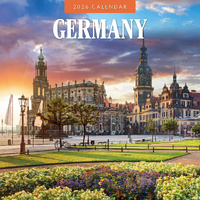 2026 Calendar Germany 16-Month Square Wall, Red Robin RR261315