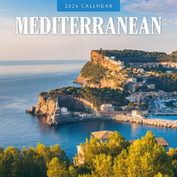 2026 Calendar Mediterranean 16-Month Square Wall, Red Robin RR261322