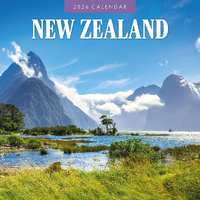 2026 Calendar New Zealand 16-Month Square Wall, Red Robin RR261324