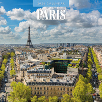 2026 Calendar Paris 16-Month Square Wall, Red Robin RR261326