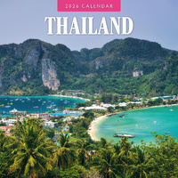 2026 Calendar Thailand 16-Month Square Wall, Red Robin RR261329