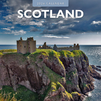 2026 Calendar Scotland 16-Month Square Wall, Red Robin RR261344