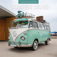 2026 Calendar Camper Vans 16-Month Square Wall, Red Robin RR261350