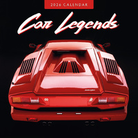 2026 Calendar Car Legends 16-Month Square Wall, Red Robin RR261351
