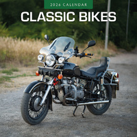 2026 Calendar Classic Bikes 16-Month Square Wall, Red Robin RR261353