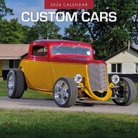 2026 Calendar Custom Cars 16-Month Square Wall, Red Robin RR261356
