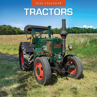 2026 Calendar Tractors 16-Month Square Wall, Red Robin RR261367