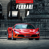 2026 Calendar Ferrari 16-Month Square Wall, Red Robin RR261368
