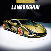 2026 Calendar Lamborghini 16-Month Square Wall, Red Robin RR261369