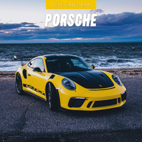 2026 Calendar Porsche 16-Month Square Wall, Red Robin RR261370