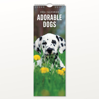 2026 Calendar Adorable Dogs Slim Wall, Red Robin RR263002