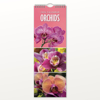 2026 Calendar Orchids Slim Wall, Red Robin RR263048