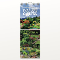 2026 Calendar Tranquil Gardens Slim Wall, Red Robin RR263056
