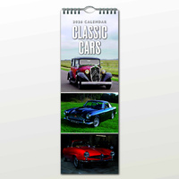 2026 Calendar Classic Cars Slim Wall, Red Robin RR263069