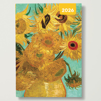 2026 Planner Van Gogh A6 Week to View Flexi, Red Robin RR267041