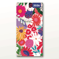 2026 Diary Modern Floral Pocket Week to View, Red Robin RR266100