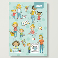 2026 Diary Mum's Diary A6 Week to View Flexi, Red Robin RR267104