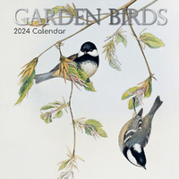 2024 Calendar Garden Birds Square Wall by The Gifted Stationery GSC23895