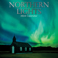 2024 Calendar Northern Lights Square Wall by The Gifted Stationery GSC23908