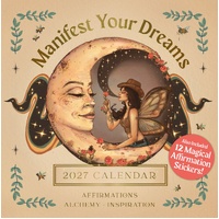 2027 Calendar Manifest Your Dreams Square Wall, Rockpool R68222