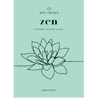 2024 Diary Wellbeing ZEN Week to View by Paper Pocket