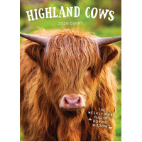 2026 Diary Highland Cows Week to View by Paper Pocket
