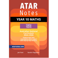ATAR Notes Year 10 Maths Topic Tests (2024-2026)