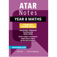ATAR Notes Year 8 Maths Complete Course Notes (2024-2026)