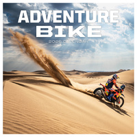 2026 Calendar Adventure Bike Square Wall Paper Pocket CSB20